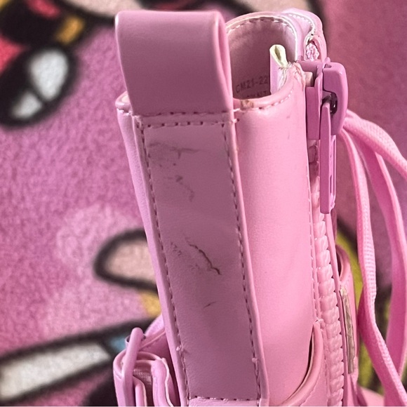 Current Mood pink combat boots - Picture 6 of 8